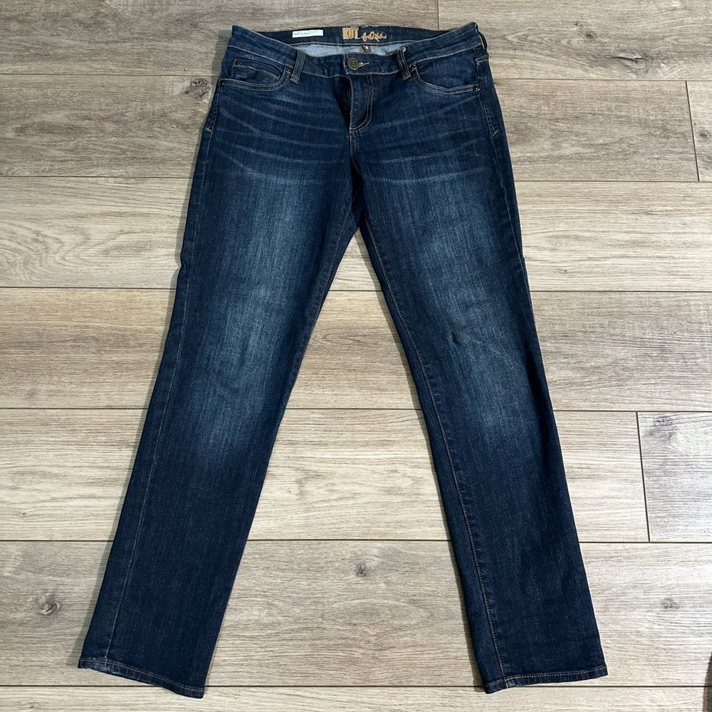 Classic Blue Straight Leg Jeans Kut from cloth